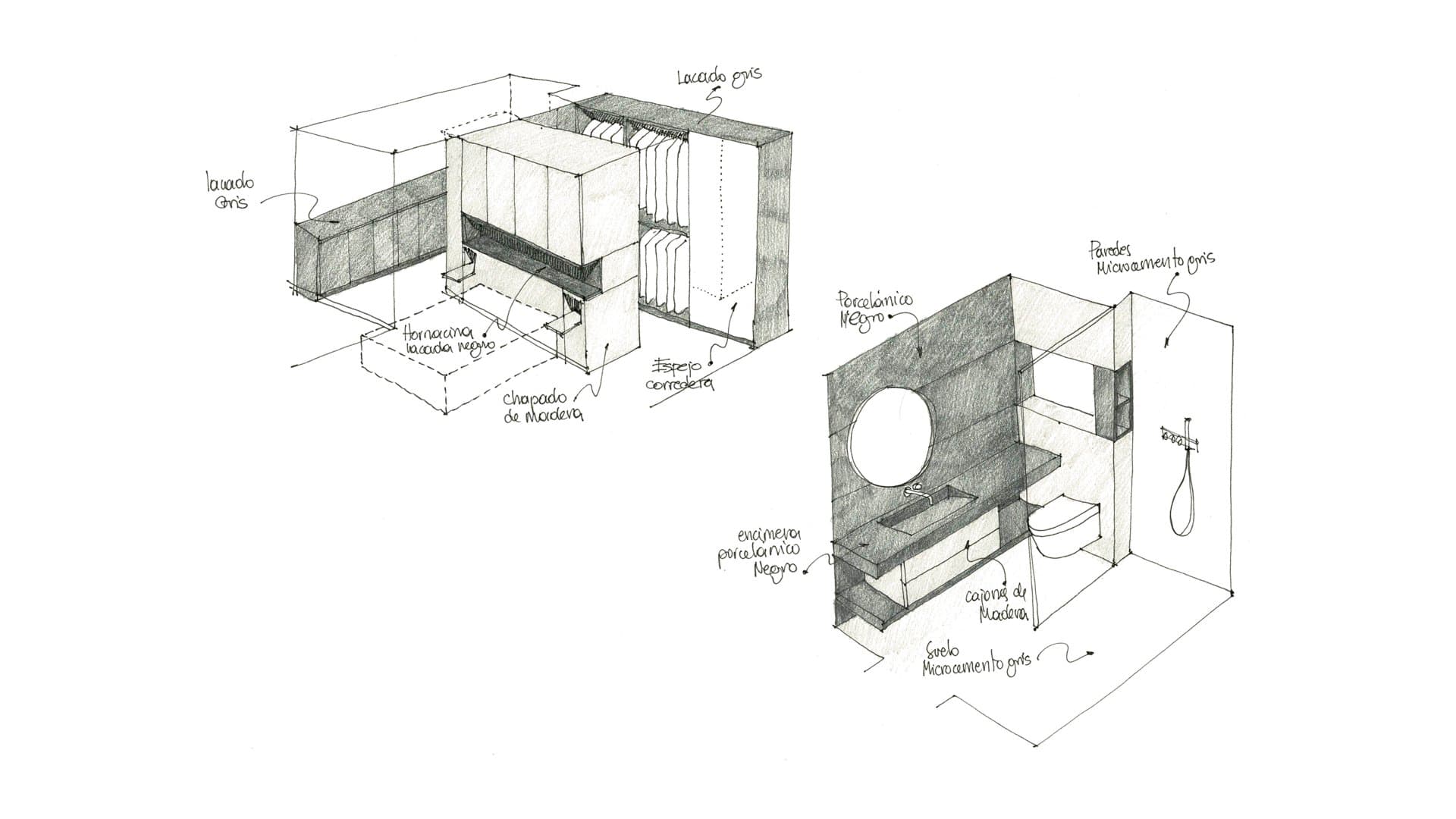 CASA MOOD — Sketches and plans 1