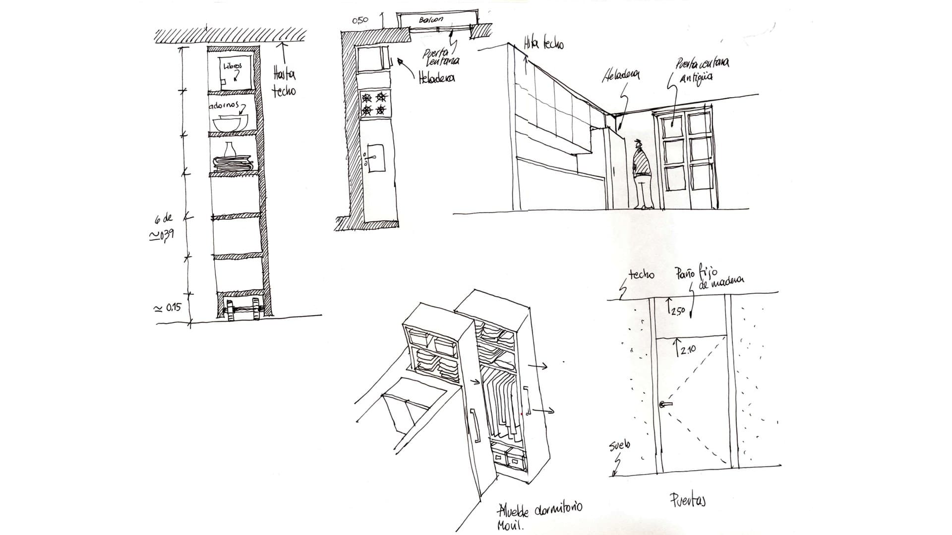 THE APARTMENT — Croquis y planos 1