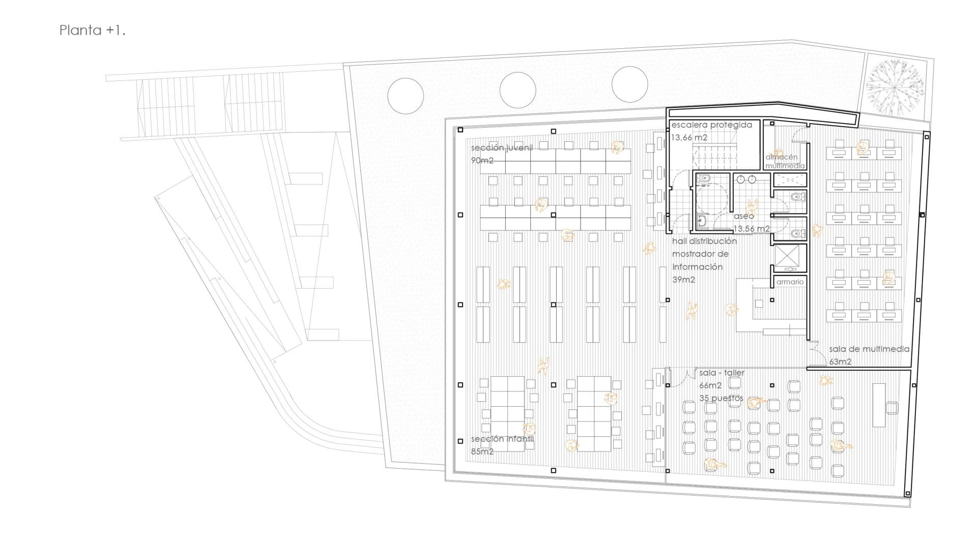 BIBLIOTECA MUNICIPAL BOADILLA — Croquis y planos 5