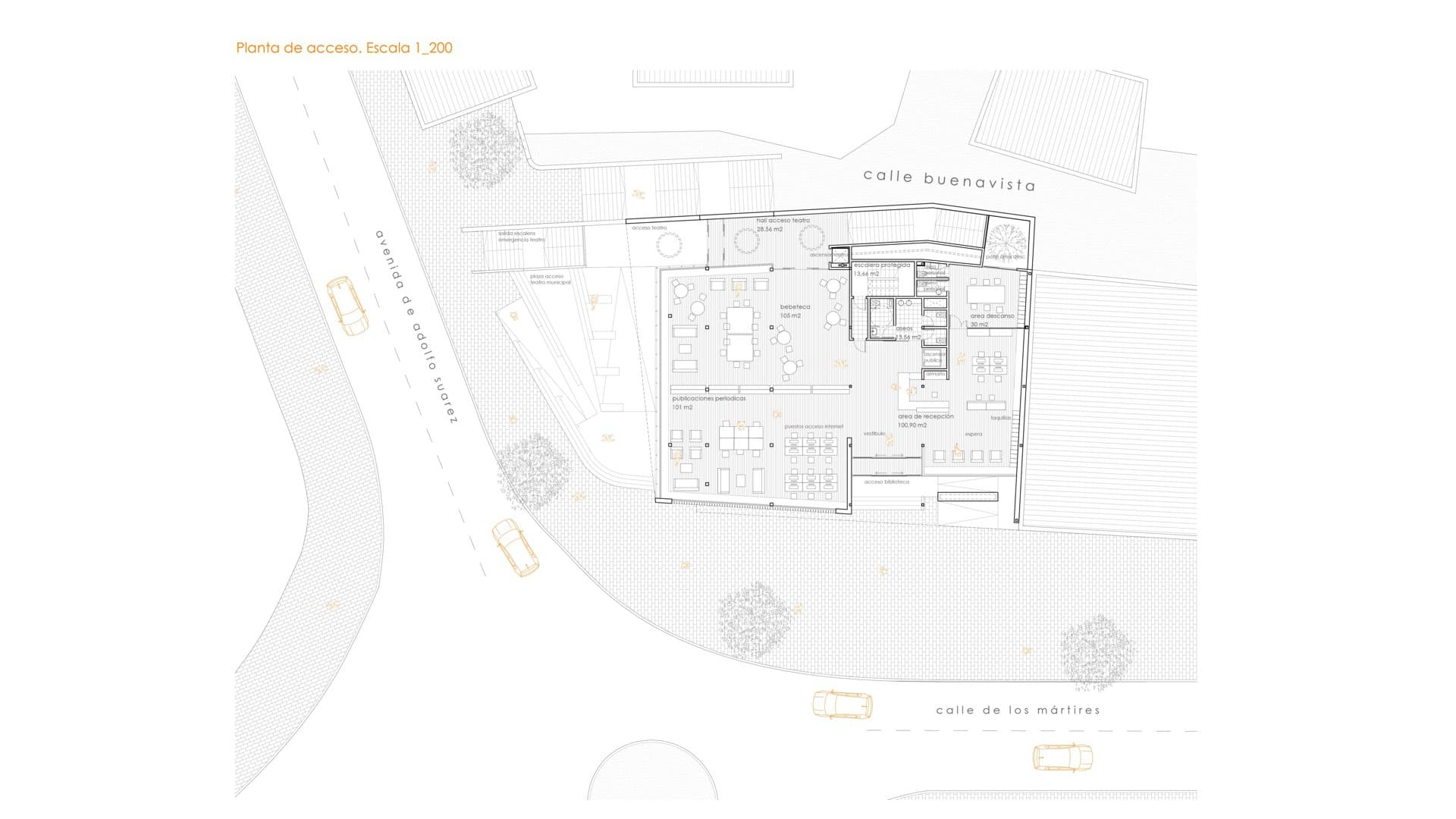 BIBLIOTECA MUNICIPAL BOADILLA — Croquis y planos 4
