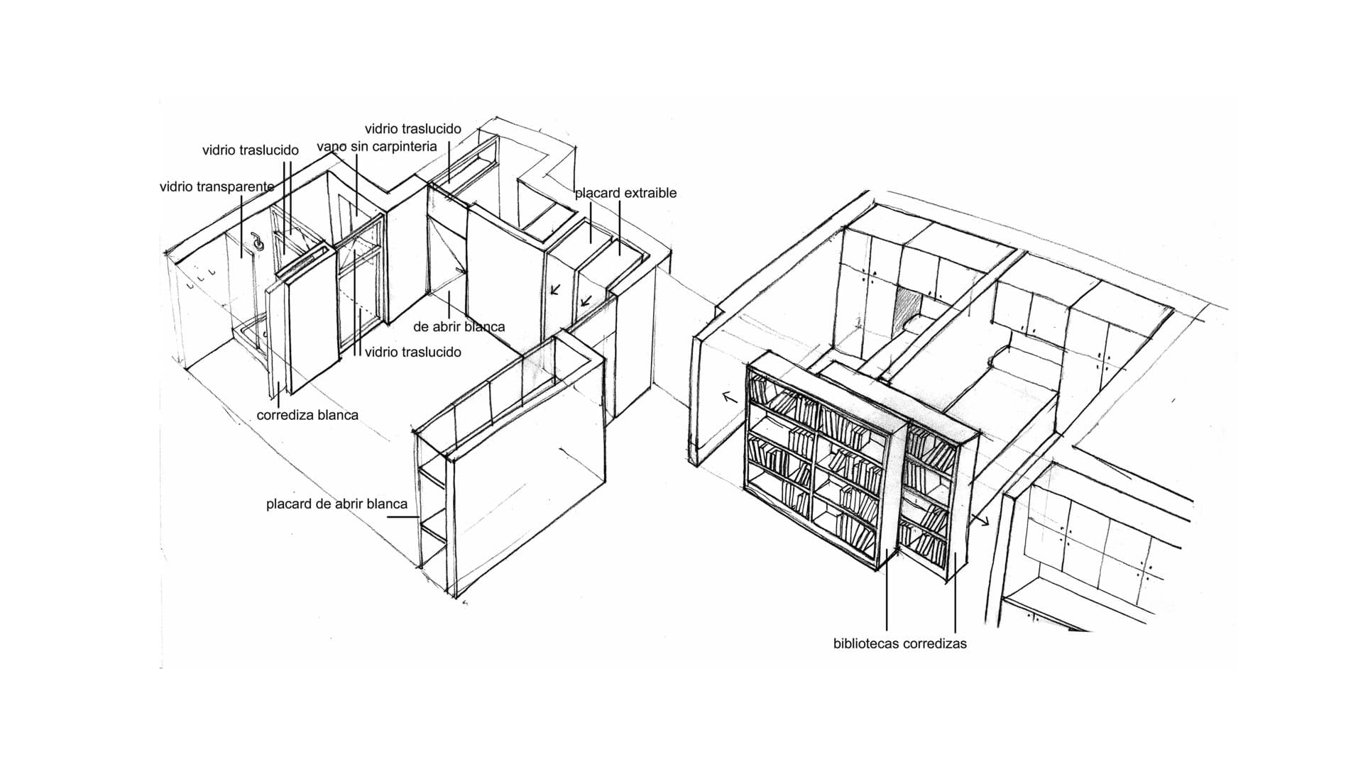 THE APARTMENT — Croquis y planos 2